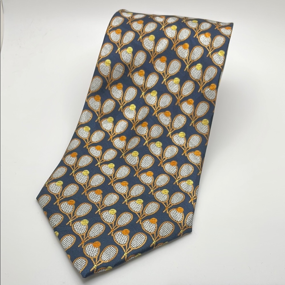 Beverly Hills Polo Club - Elegant Tennis Racket Patterned Tie Polyester